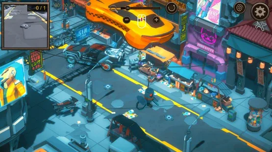 Hidden SciFi City Top-Down 3D screenshot 2