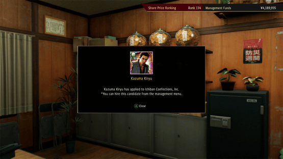 Yakuza: Like a Dragon - Management Mode Set Screenshot