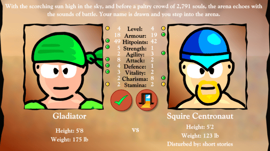 Swords and Sandals I : Gladiator Screenshot