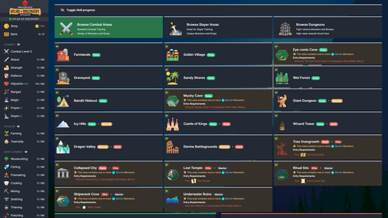 Melvor Idle: Atlas of Discovery Screenshot