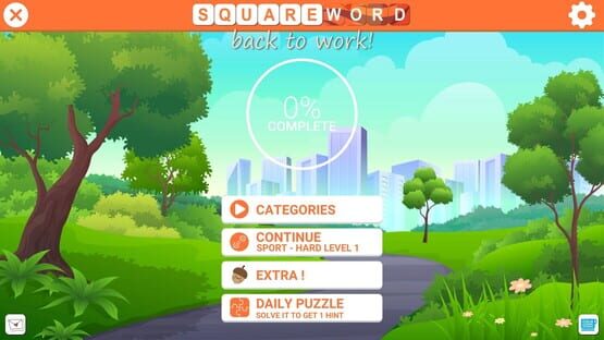 Square Word: Back to Work🐯 screenshot 1