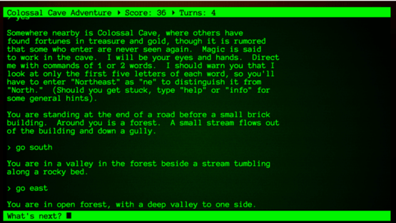 Colossal Cave Adventure Screenshot