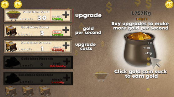 Gold Rush Clicker Screenshot