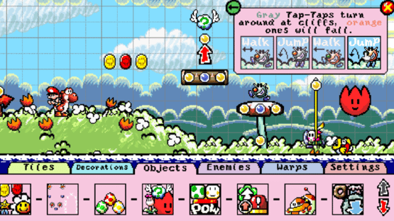 Super Mario Construct 2: Yoshi's Fabrication Station Screenshot