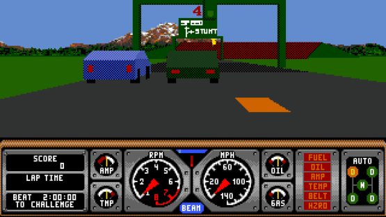 Hard Drivin' Screenshot