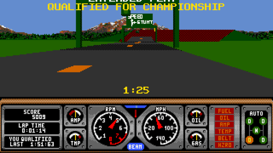 Hard Drivin' Screenshot