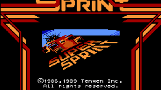 Super Sprint Screenshot