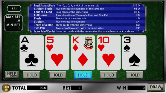 The Casino Collection: Ruleta, Vídeo Póker, Tragaperras, Craps, Baccarat, Five-Card Draw Poker, Texas hold 'em, Blackjack and Page One Screenshot