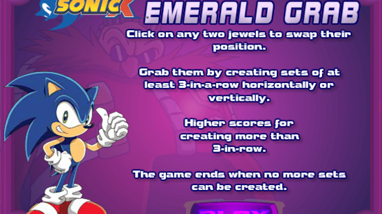 Sonic X: Emerald Grab Screenshot