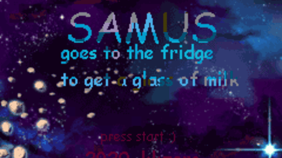Samus Goes to the Fridge to Get a Glass of Milk Screenshot