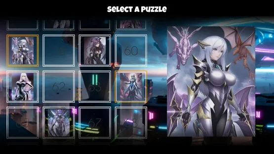 Anime Poly Puzzle: Sci-Fi Maidens screenshot 1