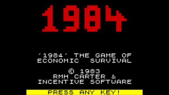 1984: A Game of Government Management Screenshot