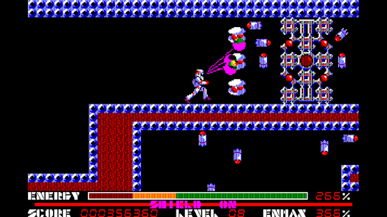 Eggconsole Thexder PC-8801mkIISR Screenshot