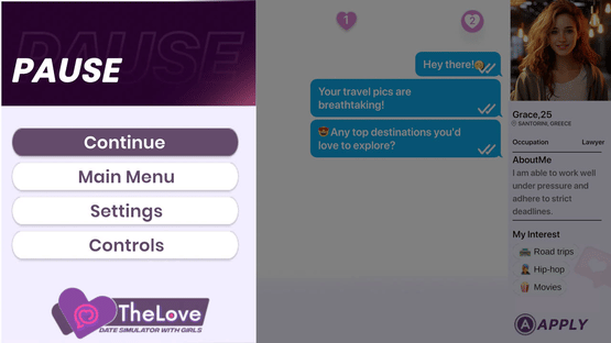 The Love: Date Simulator with Girls Screenshot