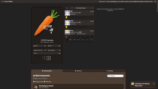 Carrot Clicker Screenshot