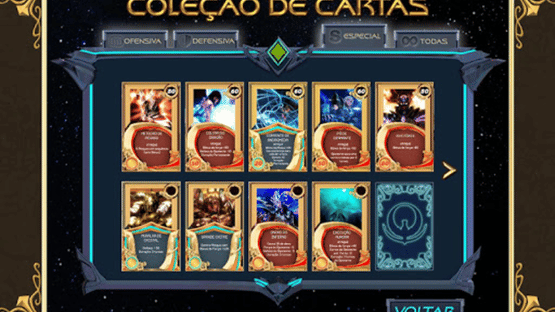 Os Cavaleiros do Zodíaco: A Lenda do Santuário - Cosmo Cards Screenshot