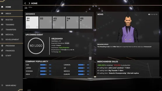 Wrestling Manager 2024 screenshot 1