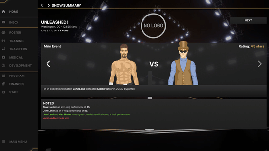 Wrestling Manager 2024 Screenshot