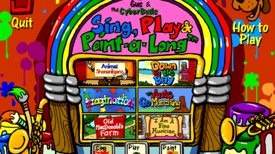 Gus and the Cyberbuds: Sing, Play & Paint-A-Long Screenshot