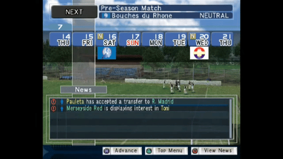 Pro Evolution Soccer Management Screenshot