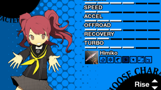 Persona 4: Racing All Afternoon Screenshot