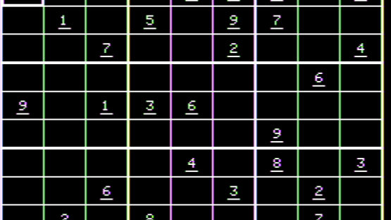 Apple II Sudoku Screenshot