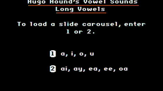 Hugo Hound's Vowel Sounds Screenshot