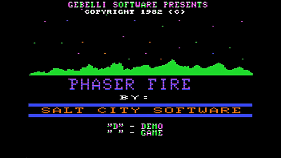 Phaser Fire Screenshot