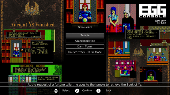 Eggconsole Ys PC-8801mkIISR Screenshot