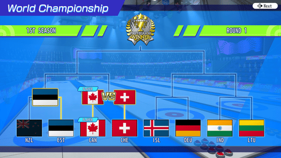 Let's Play Curling!! Screenshot