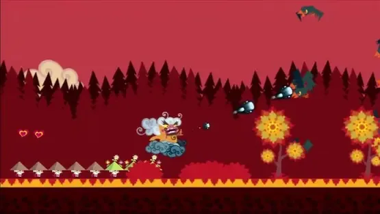 Floating Cloud God Saves the Pilgrims in HD! gameplay screenshot 1