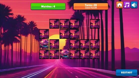 OG Memory: Synthwave Cars screenshot 2