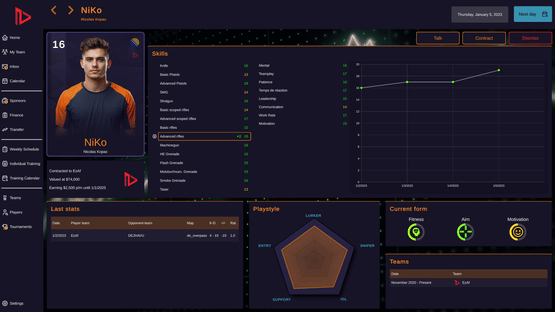 FPS Pro Team Manager Screenshot