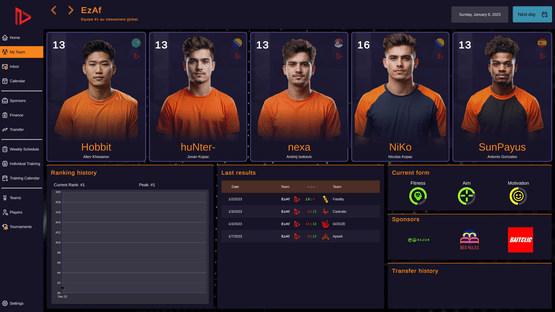 FPS Pro Team Manager Screenshot