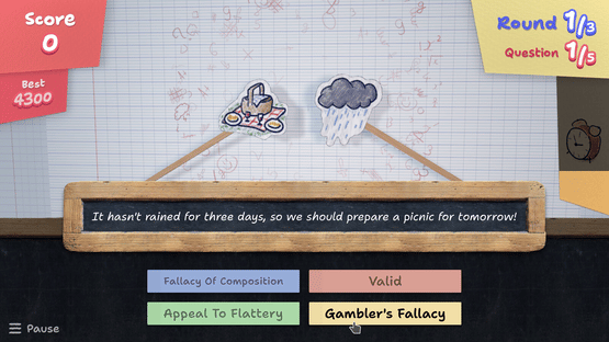 Fallacy Quiz Screenshot