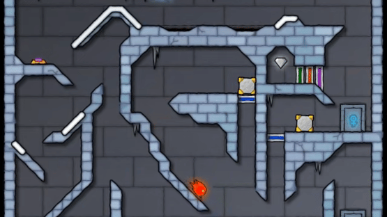 Fireboy and Watergirl in the Ice Temple Screenshot