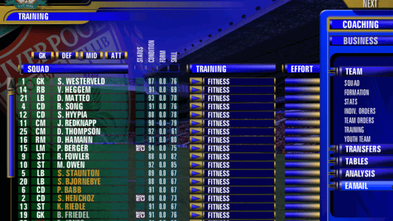 The F.A. Premier League Football Manager 2000 Screenshot