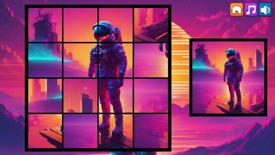 OG Puzzlers: Synthwave Astronauts screenshot 5
