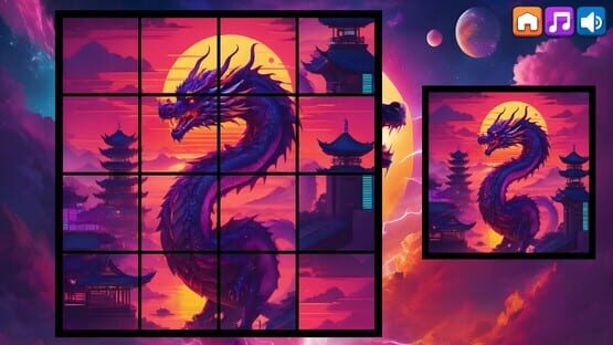 OG Puzzlers: Synthwave Dragons screenshot