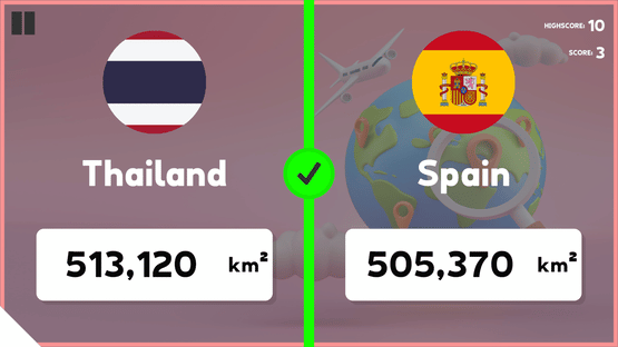 Which Country Is Larger? Screenshot