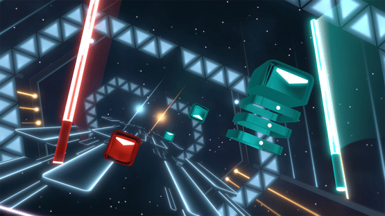 Beat Saber: Daft Punk - "Harder, Better, Faster, Stronger" Screenshot
