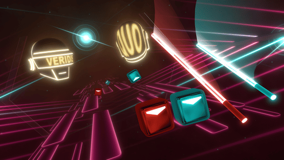 Beat Saber: Daft Punk - "Harder, Better, Faster, Stronger" Screenshot