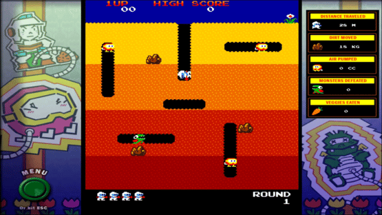 Namco All-Stars: Dig Dug Screenshot