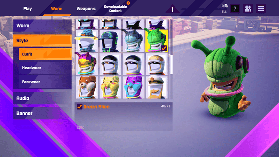 Worms Rumble: Spaceworm and Alien Double Pack Screenshot