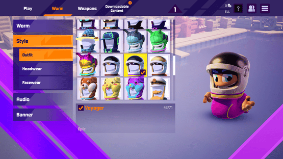 Worms Rumble: Spaceworm and Alien Double Pack Screenshot
