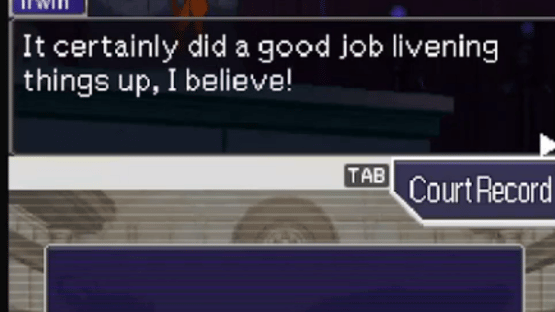 Irwin Ego: Ace Attorney Screenshot