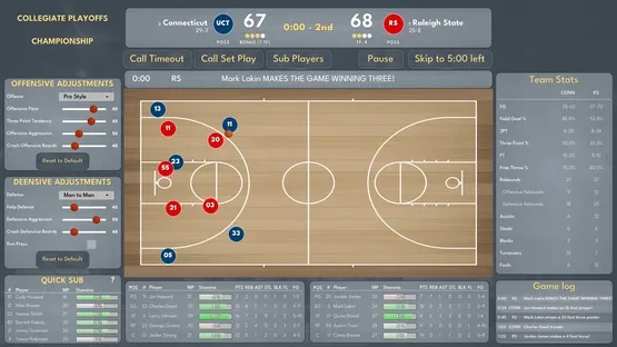 College Basketball Manager screenshot 1