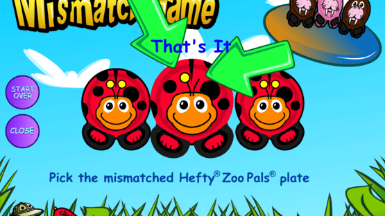 ZooPals Mismatch Game Screenshot