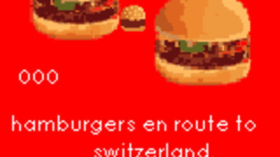 Hamburgers En Route to Switzerland Screenshot