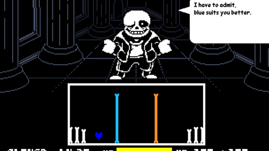 The Obligatory Undertale Yellow Sans fight Screenshot